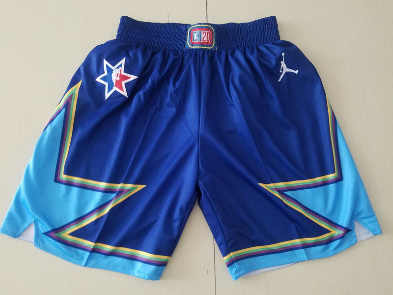2020 NBA previous All Star blue shorts->more jerseys->NBA Jersey